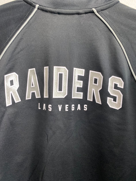 Las Vegas Raiders Grey/Black Letterman Jacket