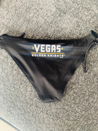 Vegas Golden Knight Side Tie Bikini Bottom